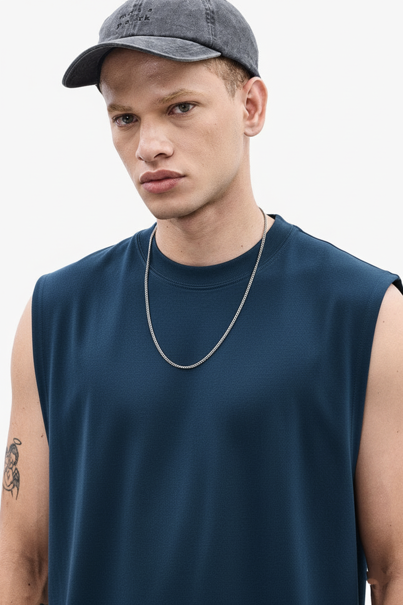 Blanc Studio 100% Cotton Oversized Tank Top - Lior & Blanc