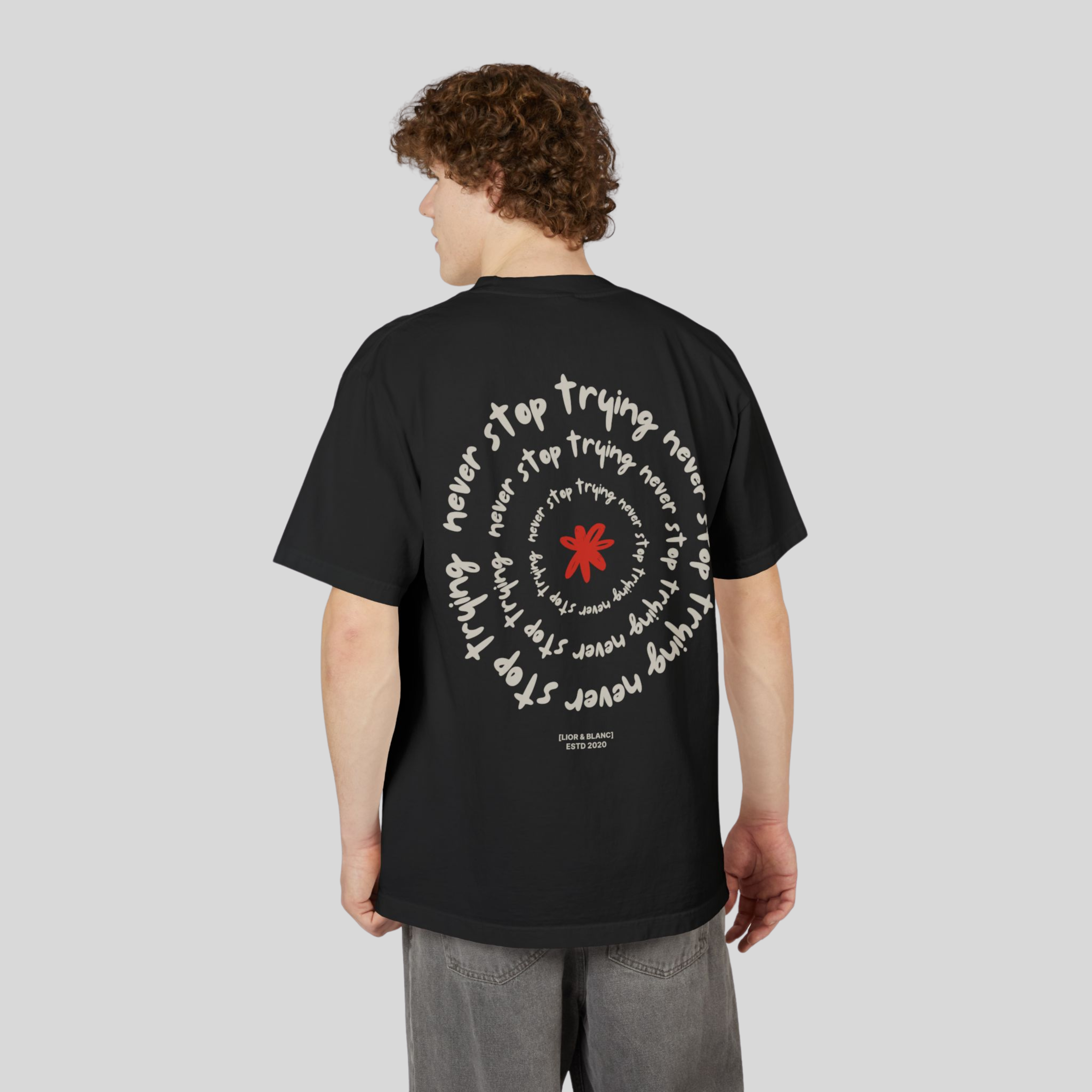 Tyron Oversized Spiral Terry Tshirt
